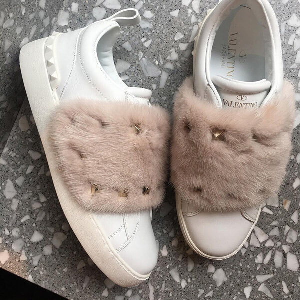 19AW ヴァレンティノ(ヴァレンティノスーパーコピー) ミンクファー スニーカー Sneakers